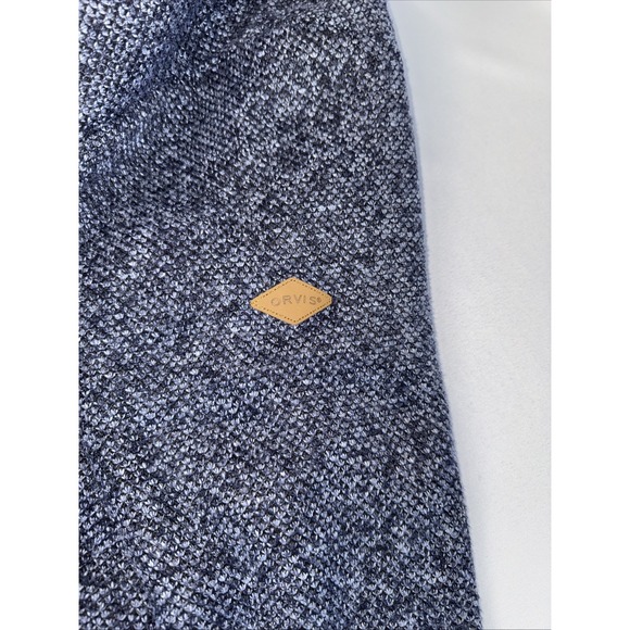 Orvis Quarter Zip Sherpa Lined Pullover Heavy Sweater Blue Super Soft‎ Men's L - Picture 13 of 13